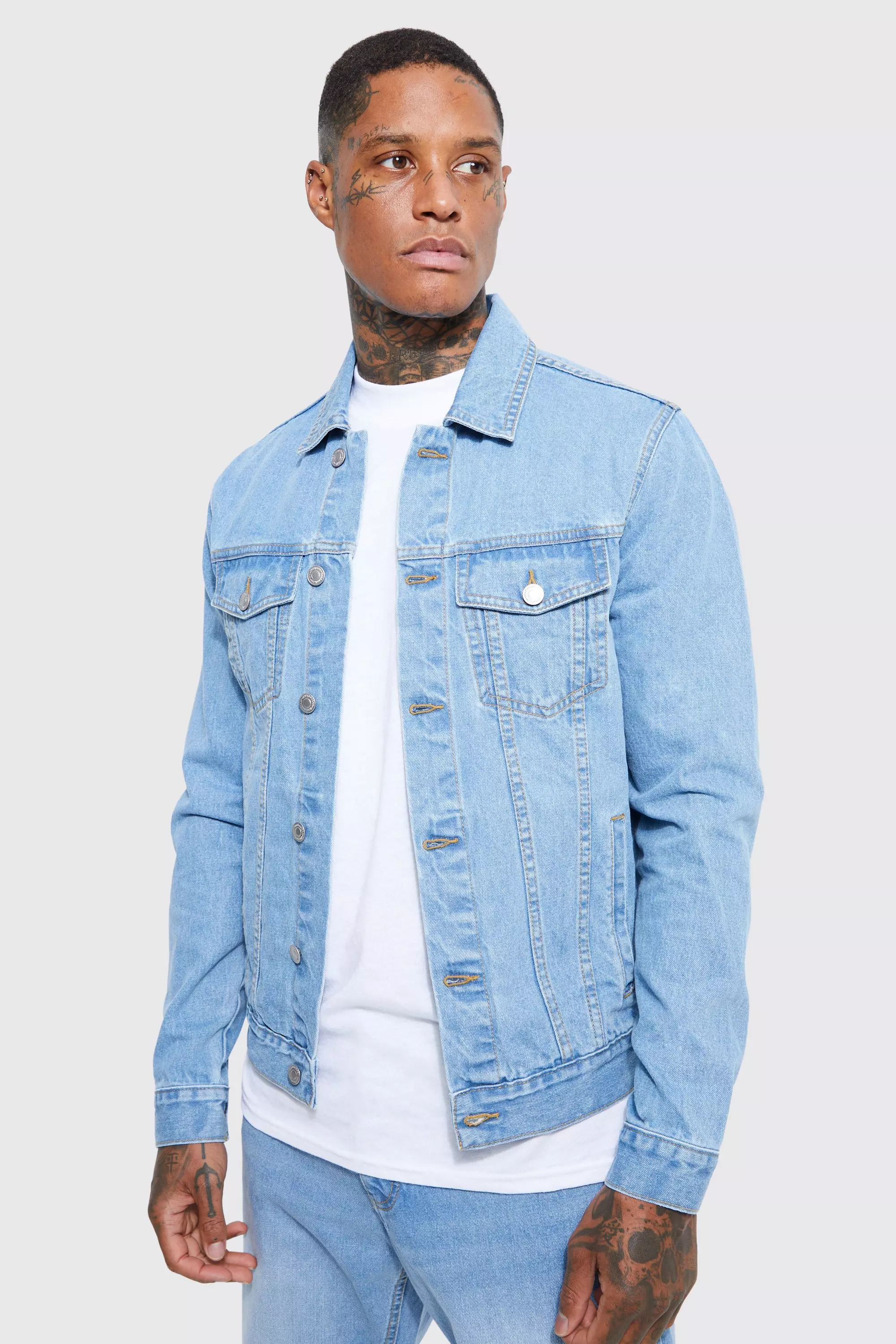 Jean jacket blue best sale